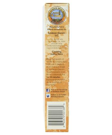 Buy Andean Dream Organic Quinoa Pasta Shells - 8 oz | Gluten-Free, Healthy & Delicious - Buy Online on SooperMarket.com