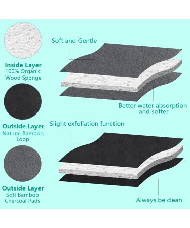 Reusable Cotton Rounds & Bamboo Makeup Remover Pads - Eco-Friendly Soft Three Layer Face Cleanser | International Shipping Available - Buy Online on SooperMarket.com