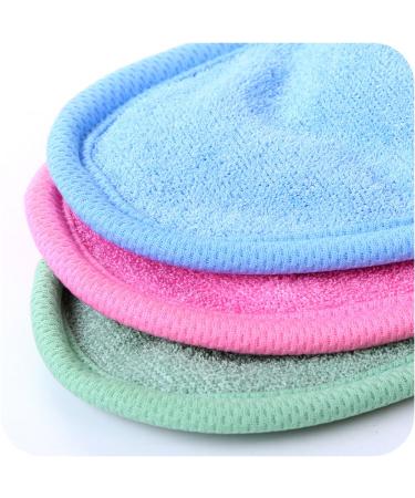3 Pcs Exfoliating Gloves Set for Shower or Bath | Scrub Mittens in 3 Colours - Buy Online on SooperMarket.com