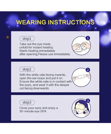 Neamou Heating Eye Masque SPA Warm Sleep Eye Masque | Heating Pads for Soothe Dry Eyes Hot Sleep Eye Masque Relief Eye Fatigue - Buy Online on SooperMarket.com