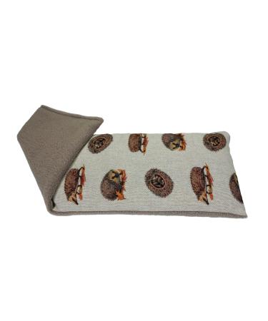 Soothing Cold or Hot Microwavable Duo Fabric Wheat Bag - Unscented - Natural Relief for Aches and Pains - Woodland Hedgehog