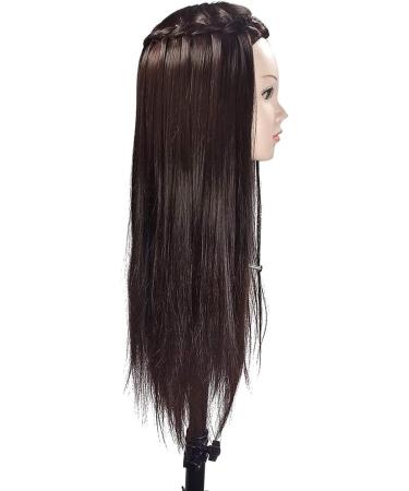 26 Inch Adjustable Female Tailor Puppet Mannequin Head - Ideal for Hair Styling & Cosmetology Training - Buy Online on SooperMarket.com