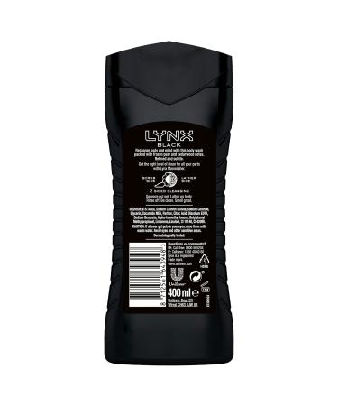 Lynx XL Black Bodywash 400 ml - Premium International Shipping - Refreshing Men's Body Wash - Buy Online on SooperMarket.com