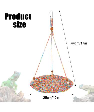 Reptile Hammock Swing Bed Cute Lizard Bearded Dragon Reptile Hanging Hammock Reptile Woven Cotton Summer Hammock Swing Bed for Reptiles Hamsters Parrots Sleeping Resting - Buy Online on SooperMarket.com