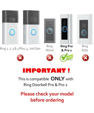 Mars Outpost RingPro & Pro2 Video Doorbell Cover | Rain/Glare/Light Protection | Slim & Durable - Buy Online on SooperMarket.com
