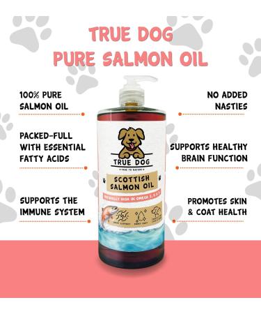 True Dog 100% Pure Scottish Salmon Oil 5ltr - Salmon Oil for Dogs & Cats - Omega 3 6 & 9 - Skin and Coat health | Joint & Mobility Support - Buy Online on SooperMarket.com