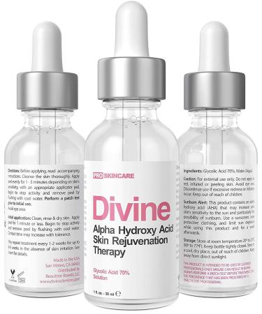 Glycolic Acid Peel 70% - Professional at Home Chemical Peel for Face - Intense Alpha Hydroxy Acid Peel for Acne Scars, Wrinkles & Fine Lines - 1 Fl Oz - Buy Online on SooperMarket.com