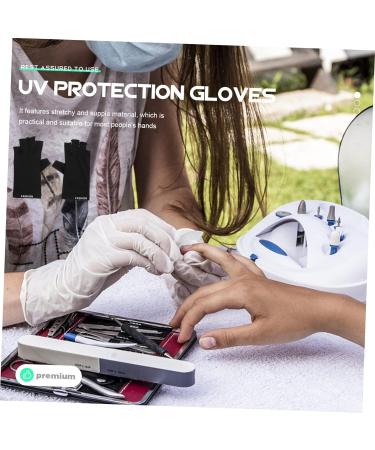 minkissy 4 Pairs Nail Protection Gloves Miss Protector Manicure Nylon - Buy Online on SooperMarket.com