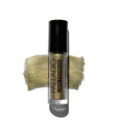 Palladio Liquid Eyeshadow, creamy shimmery formula that instantly adheres to the eyelid with flexible applicator wand for over 8 hours of smudge and crease-proof wear (Jade)
