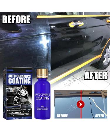IFFANY 3 in 1 Car Paint Restorer Kit Car Nano Ceramic Crystal Coating Micro-Molecule Crystal Coating Restoration Care Agent Waterproof Dustproof & Scratch Repair 2PCS - Buy Online on SooperMarket.com