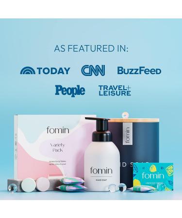 FOMIN Antibacterial Lemon Travel Soap Sheets - 300ct Dissolvable Hand Washing Mini Soap for Camping - Buy Online on SooperMarket.com
