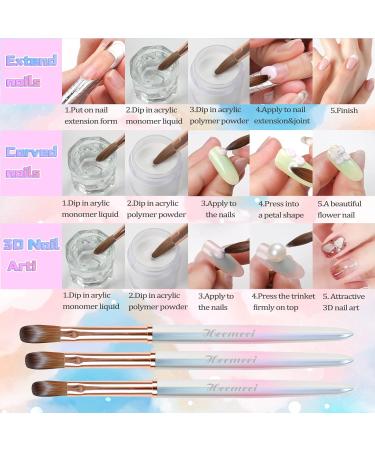 Kolinsky Acrylic Nail Brush Size 12 - Professional Nail Brushes for Acrylic Application | Nail Art & Manicure Tools - DIY Home Salon Essentials - Buy Online on SooperMarket.com