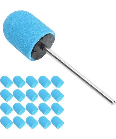 Nail Sanding Band Drill Bit with Shaft Nail Art Sanding Cap Polishing Grinding Sanding Bands Set for Home Salon Use Nail Polisher Sand Cap Nail Art Polishing Sanding Cap for Nail Drill (10 x(Blue) - Buy Online on SooperMarket.com