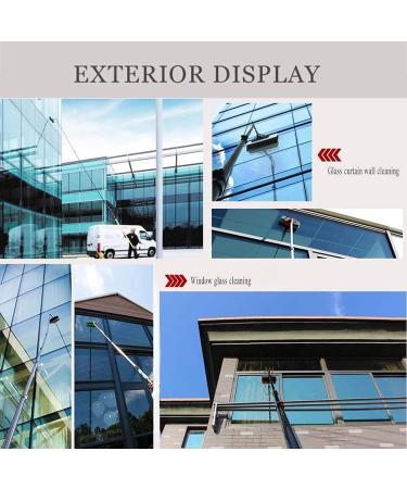 Window Cleaning Pole Window Cleaner Kit Water/Hose Fed Pole Window Cleaning Brush Equipment Water Fed Telescopic Brush for Window Cleaning Photovoltaic Panel Cleaning Trucks 55cm Brush Head 11M/36FT - Buy Online on SooperMarket.com