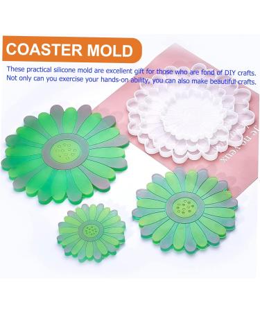 PLAFOPE Resin Molds 5pcs Coaster Silicone Mold Epoxy Silicone Molds Coaster Mold Craft Mold Diy Supplies Crystal Crafts - Buy Online on SooperMarket.com