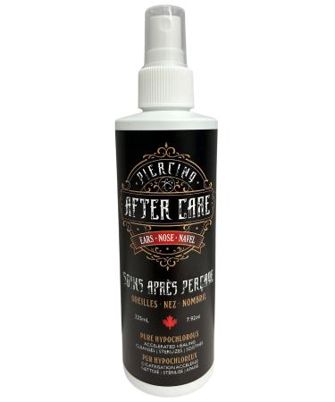 Piercing Aftercare Spray - Ear Nose Navel Belly Button & Body Piercing Cleaner with Hypochlorous Acid - Piercing Aftercare Solution Formula - Ideal Hole Cleaner for Piercings - No Alcohol - 225ml