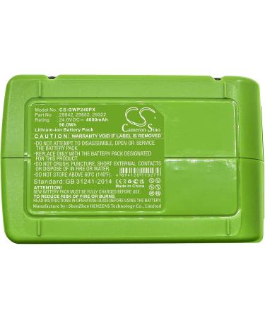4000mAh 24V Battery Replacement for Alpina MT 24 BLA 24 Li H 24 Li C 24 Li T 24 - High Performance | International Shipping - Buy Online on SooperMarket.com