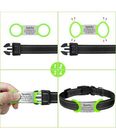 Tagme 2 Pack Personalized Dog Tags - Engraved ID for Small & Medium Dog Breeds | Custom Green Pet Tags - Buy Online on SooperMarket.com