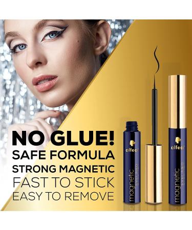 DUXEC Magnetic Eyelashes with Eyeliner Kit - 7 Reusable 3D Natural Look Pairs | Waterproof, Easy to Wear, No Glue Needed | Includes Tweezers (Pack of 1) - Buy Online on SooperMarket.com