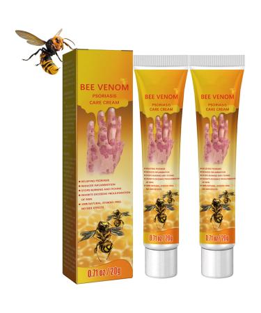 HAAB Youth Bee Venom Psoriasis Treatment Cream Psoriasis Treatment for Skin and Scalp New Zealand Bee Venom Professional Psoriasis Treatment Cream Soothing and Moisturizing Psoriasis Cream (2pcs)