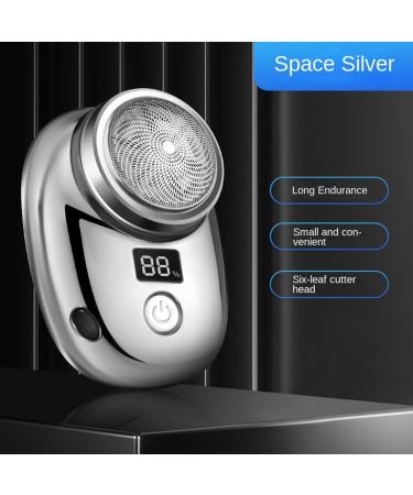 Mini Electric Shaver for Men - Compact Portable Design USB Charging Intelligent Digital Display - Gradient Blue - Buy Online on SooperMarket.com