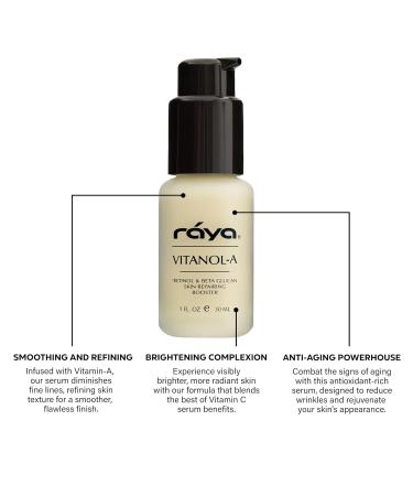 RAYA Serum for Face | Vitamin A & C Anti-Aging Formula | Antioxidant Skin Care for Oily Skin | Smoothing & Refining Chamomile Serum - Buy Online on SooperMarket.com