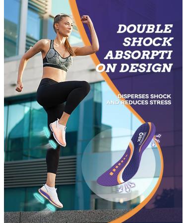 Supination Insoles for Women - Prevent Overpronation & Plantar Fasciitis - XS Purple XS (Women 4.5-5.5) - Buy Online on SooperMarket.com