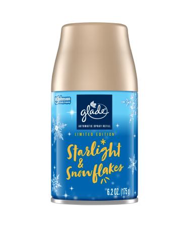 Glade Automatic Spray Refill Air Freshener for Home and Bathroom Starlight & Snowflakes 6.2 Oz