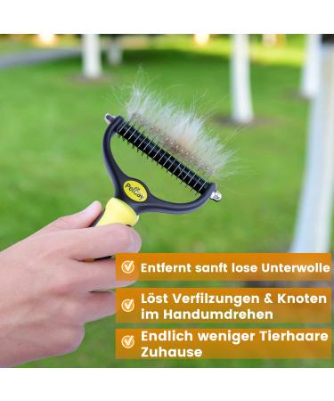 Petcay Premium Subfell Brush for Dogs & Cats | De-Shedding Tool for Medium to Long Haired Pets | Reduces Mats & Undercoats - Buy Online on SooperMarket.com