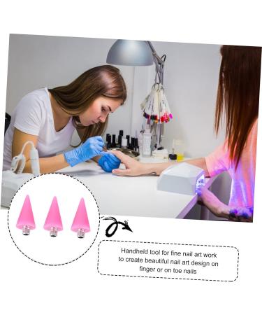 Healeved 6 Pcs Wax Head Rhinestone Dotting Pen Tips Nail Picker Replacement Tips Rhinestones Picker Tips Point Drill Pen Tip Rhinestone Picker Head Manicure Tools Nail Art Tool Pink Acrylic - Buy Online on SooperMarket.com