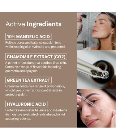 facetheory Mandelibright Serum S7 - Mandelic Acid Serum with Green Tea and Niacinamide | 1.0 fl oz - Buy Online on SooperMarket.com