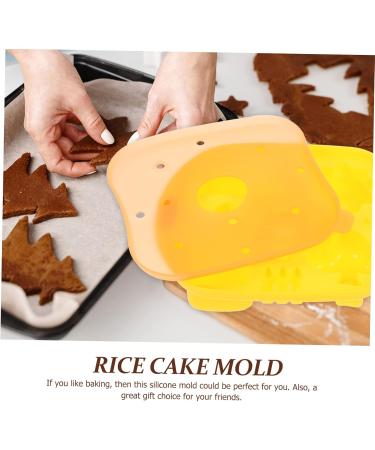 Alipis Baking Tools Silicone Molds Decorative Food Mold Ice Cube Tray Baby Food Mold Pudding Mold Flexible 15X12X3cm Yellow - Buy Online on SooperMarket.com