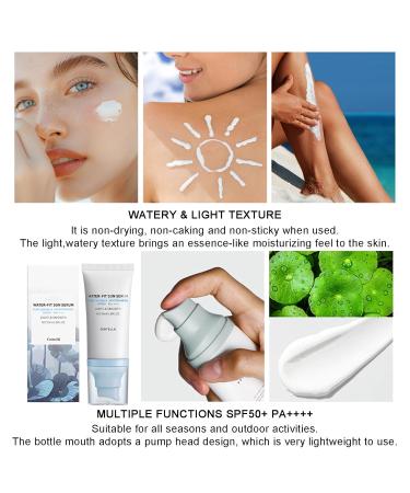 Centella Sunscreen SPF 50 - Hyalu Cica Water-Fit Serum for All Skin Types Long-Lasting Protection No White Cast - Shop Internationally - Buy Online on SooperMarket.com