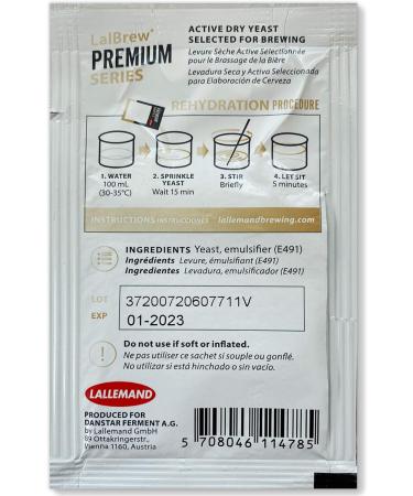 Buy Lallemand Munich Classic Bierhefe | 11g Dry Yeast for Wheat & Pils | Ideal for Hobby Brewers - International Shipping - Buy Online on SooperMarket.com