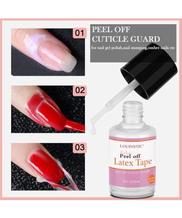 Powerful Gel Polish Remover Kit - Peel Off Latex Tape & Cuticle Oil | No Soaking or Wrapping Needed for Shellac Nails - Buy Online on SooperMarket.com