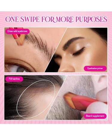 Eyebrow Care Kit Makeup Tools: Eyebrow Stamp Shaping Kit with Two Eyebrow Brush and Eyebrow Cream(Dark Brown) - Buy Online on SooperMarket.com