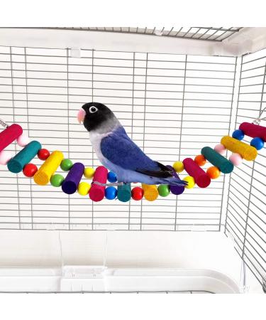 6-Pack Bird Parrot Swing Ladders & Chewing Toys - Cage Accessories for Small Parakeets, Cockatiels, Lovebirds, Conures, Macaws, Finches - Buy Online on SooperMarket.com