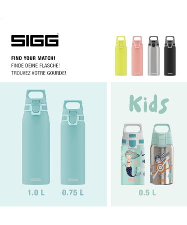 SIGG Stainless Steel Drinking Bottle 0.75L - Shield One | Carbonated Drink Safe Leak-Proof BPA-Free Lightweight - Glacier Color - Buy Online on SooperMarket.com