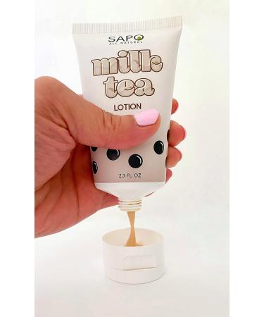 Milk Tea Lotion - Moisturizing Hand & Body Cream with Boba Scent - Aloe, Hyaluronic Acid, Vitamin C & E - 2.3 Fl Oz - Buy Online on SooperMarket.com
