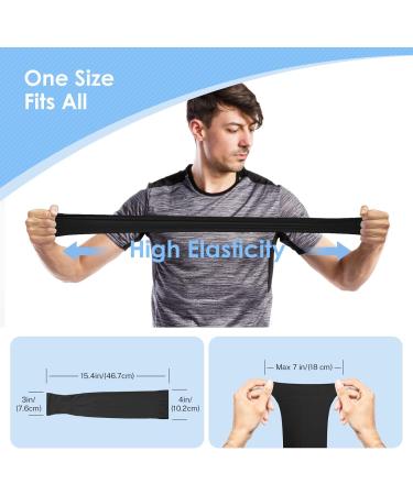 Feugoant Compression Arm Cups for Men & Women - UV Protection Cooling Sports Sleeves (4 Pairs) - Black White Gray Orange - Laundry Bag Included - Buy Online on SooperMarket.com