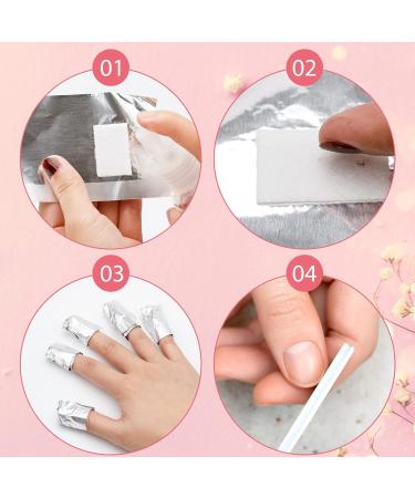 G2PLUS Gel Nail Remover Foils - 100PCS Nail Foil Removal Wraps - Silver - Buy Online on SooperMarket.com