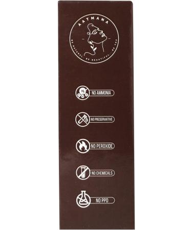 AATMANA Herbal Dark Brown Henna Hair Color with 9 Herbs | Natural Hair Color 100g - Buy Online on SooperMarket.com