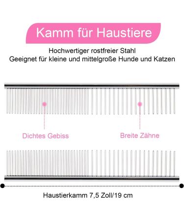 Professional Curved Dog & Cat Grooming Scissors Set - Pink Stainless Steel with Pet Comb | International Shipping - Buy Online on SooperMarket.com