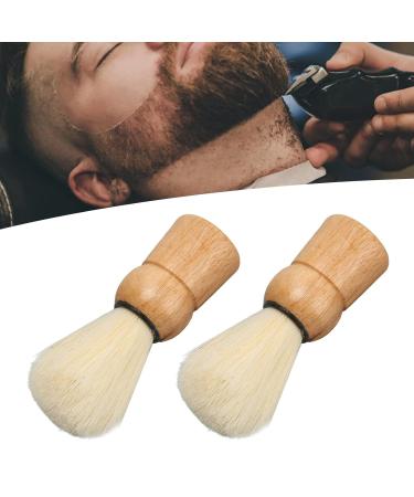 Men's Wooden Handle Shaving Brush - Mini Professional Safety Synthetic Brush for Salon Quality Shaves - Buy Online on SooperMarket.com