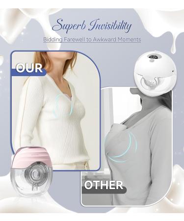 KISSBOBO Electric Breast Pump - Slim & Lightweight with Accessories | Perfect Gift Set for Moms & Couples (Pink) - Buy Online on SooperMarket.com