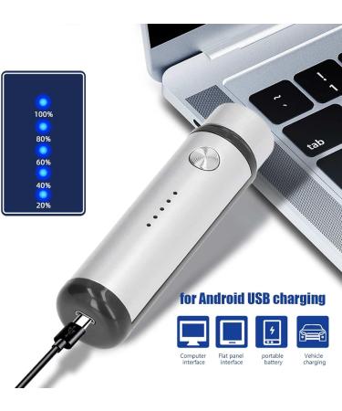 Mini USB Shaver Hypoallergenic Electric Shaver for Men (Silver) - Buy Online on SooperMarket.com