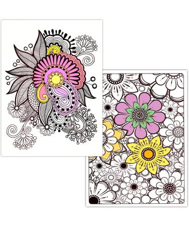 Deluxe Adult Coloring Book Bundle - 10 Books, 250+ Stress-Relieving Patterns - Buy Online on SooperMarket.com