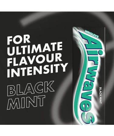 Airwaves Chewing Gum Sugar free Black Mint Menthol 30 Packs of 10 Pieces Black Mint 30 Count (Pack of 1) - Buy Online on SooperMarket.com