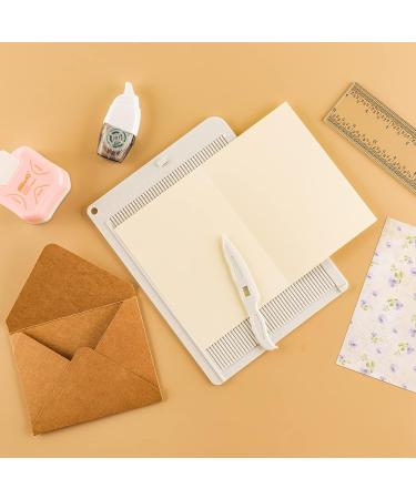 Mini 6.4x8.5 Multi-Purpose Scoring Board & Envelope Maker Set for Card Making and Crafts Projects - Buy Online on SooperMarket.com