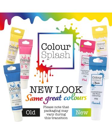 COLOUR SPLASH Coral Food Colouring Gel Tube - 25g Highly Concentrated Edible Ingredients for Vibrant Cakes - Buy Online on SooperMarket.com